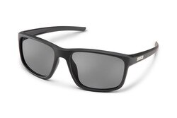 Suncloud Respek Sunglasses Polarized in Matte Black with Grey